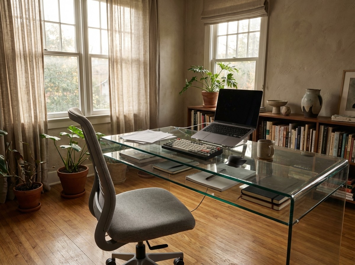 Prateleiras de vidro fumado para móvel TV