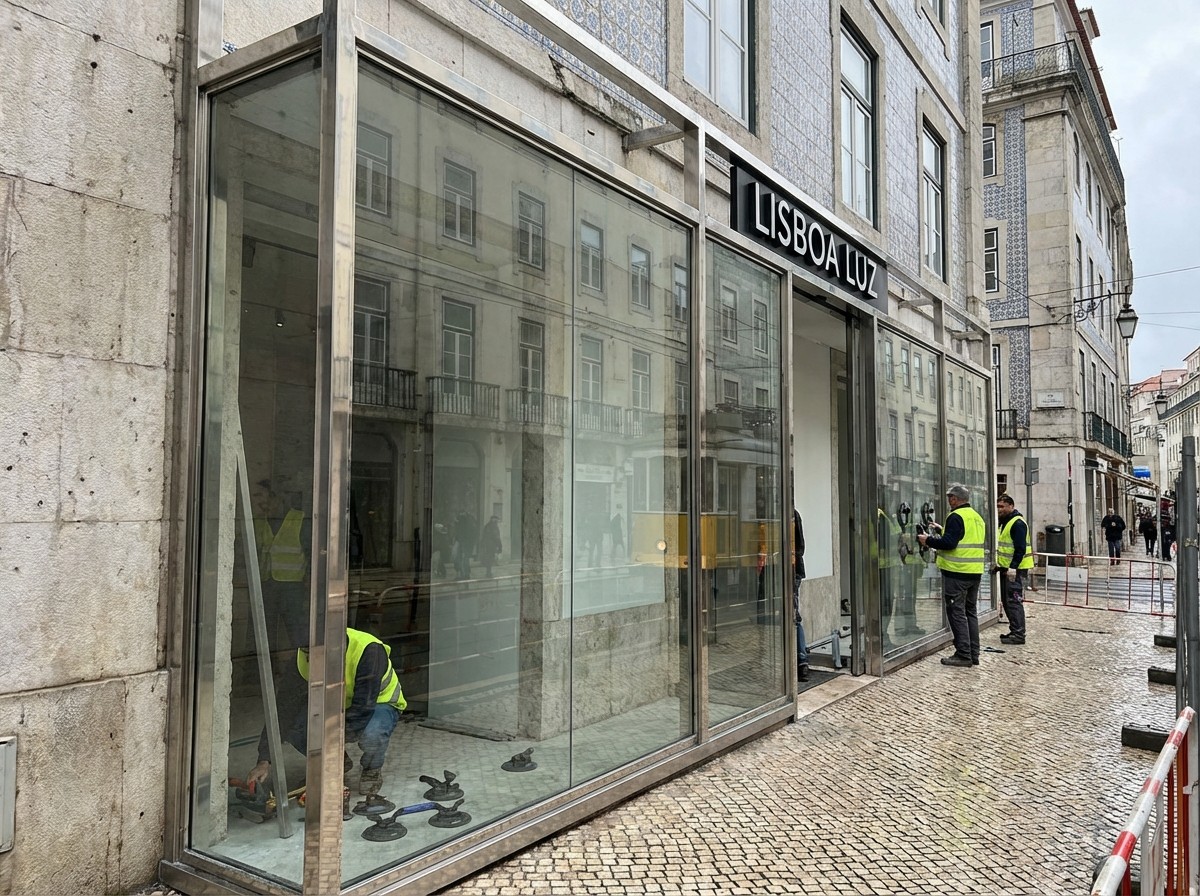 Exemplo de resguardo de duche em vidro temperado 8mm